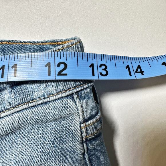 Agolde Sophie High Waist Distressed Skinny Jeans Beyond Blue Women 27 - Picture 7 of 9